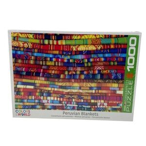 Eurographics Peruvian Blankets 1000 Piece Jigsaw Puzzle Colors of the World NEW